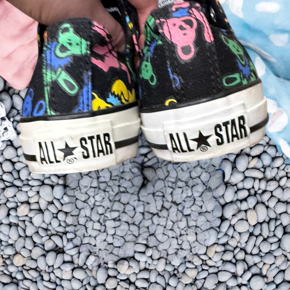 Grateful Dead Jerry Bears All Star Converse Size 7 Artwork 2007 Grateful Dead - Picture 6 of 9